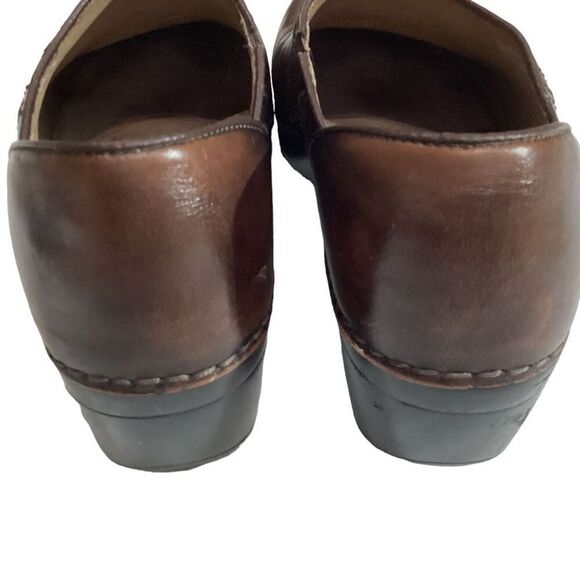 Dansko Sienna Leather Brown Clogs Mules Nursing Shoes US Women’s Size 9.5 EU 40 - Picture 8 of 11